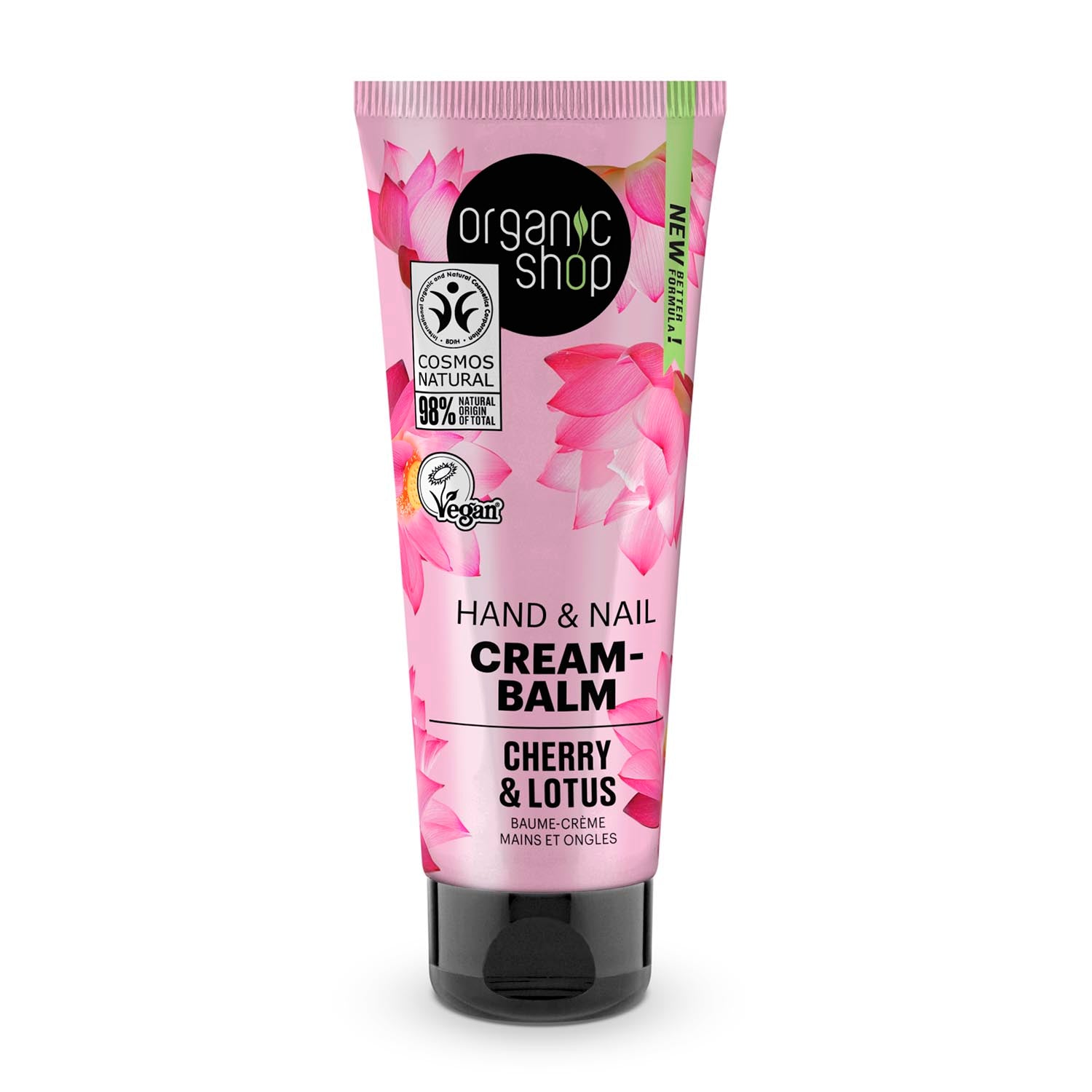Organic Shop Cherry & Lotus Balsamo De Uñas Cream-Balm 75Ml